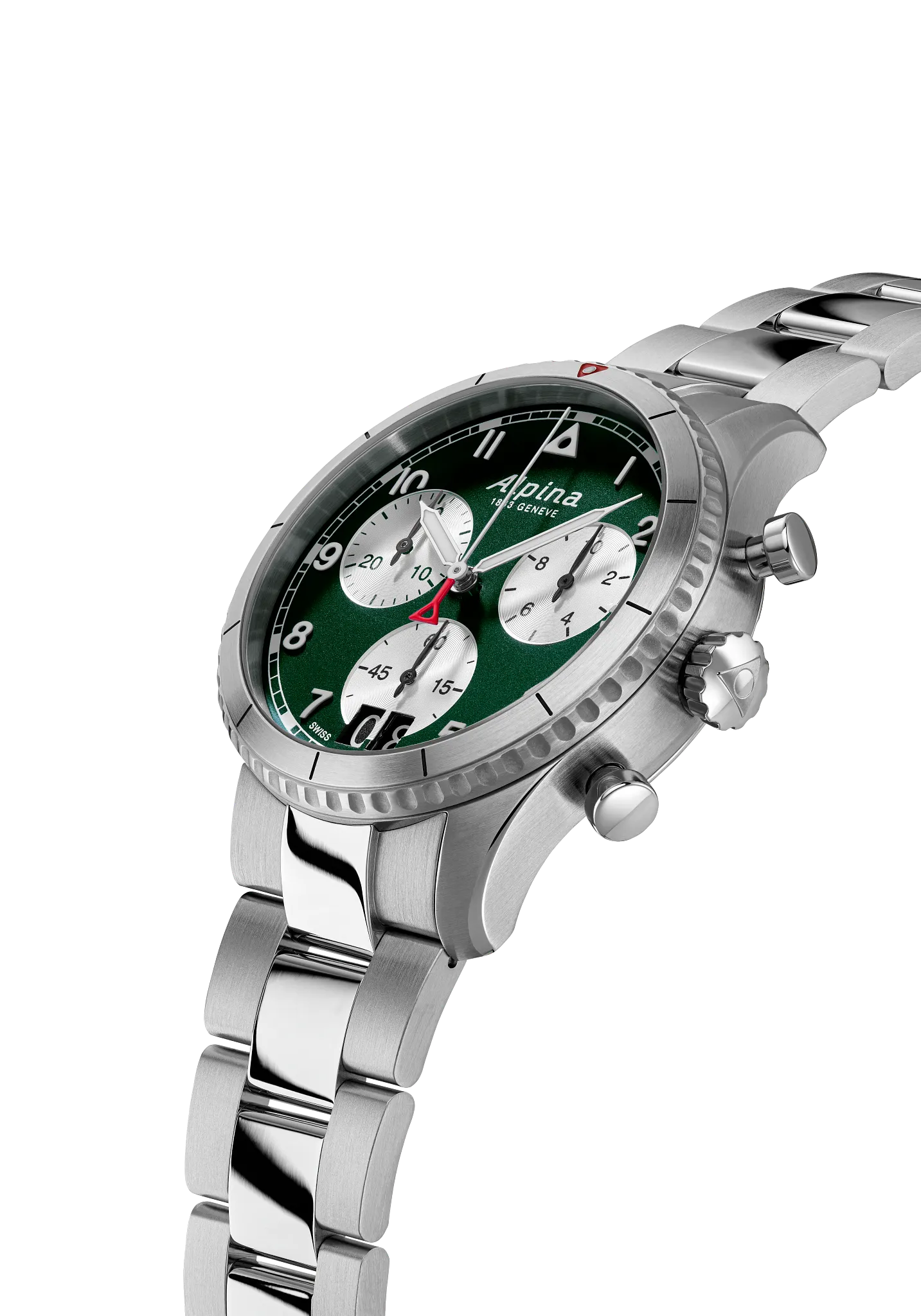 Pilot Chronograph Big Date Watch AL-372GRS4S26B | Alpina Watches US